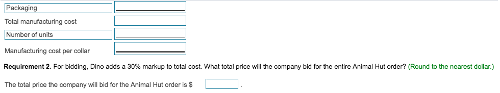 part Number of finished collars 0.25 per collar Dino Dog Collars uses