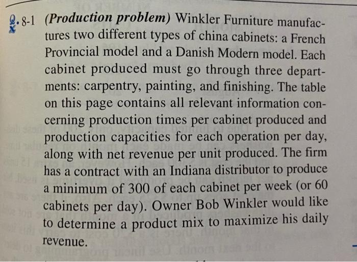 NO GRAPHINGPERFORM THE FOUR STEPS: Define Variables Determine Objective Function Identify