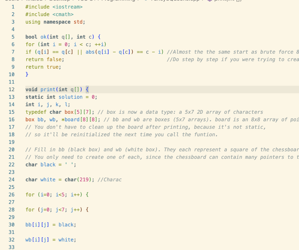  This is a part of the code form the fancy 8