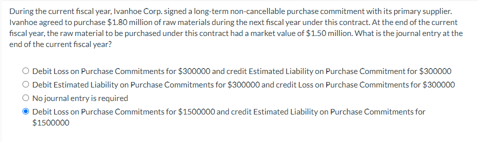 During the current fiscal year, Ivanhoe Corp. signed a long-term non-cancellable