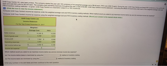  h c h o o e 10.20 cost and Unit Copy