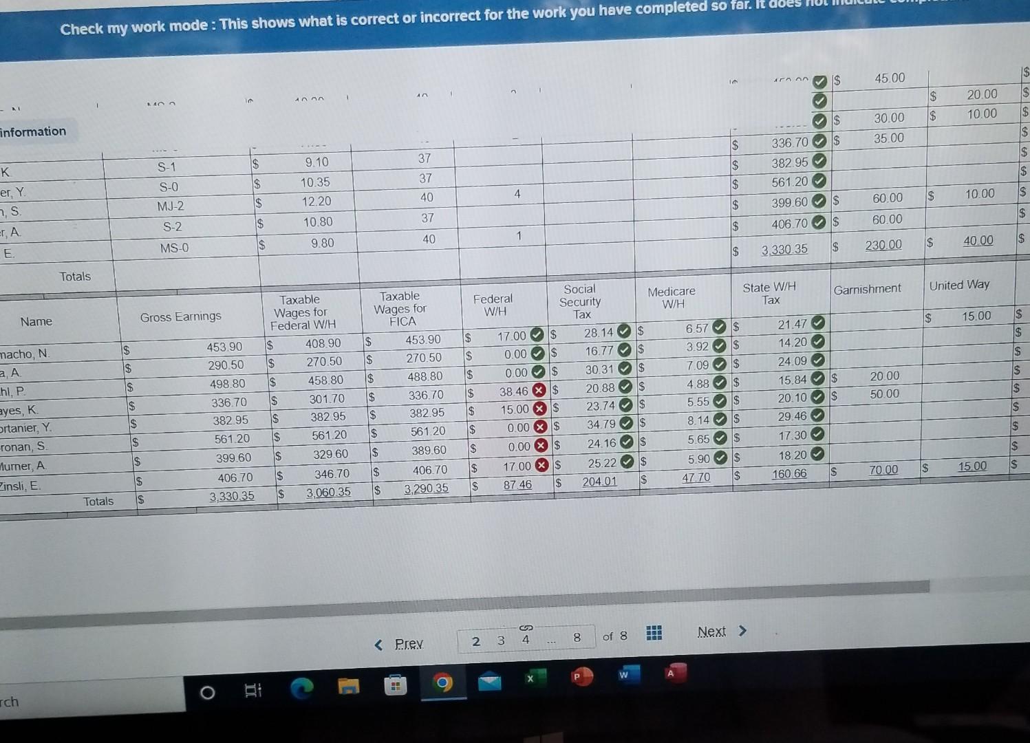  use wage bracket method Check my work mode: This shows what