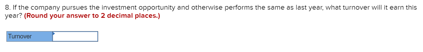 characteristics: The company's minimum required rate of return is 15%. 4. What
