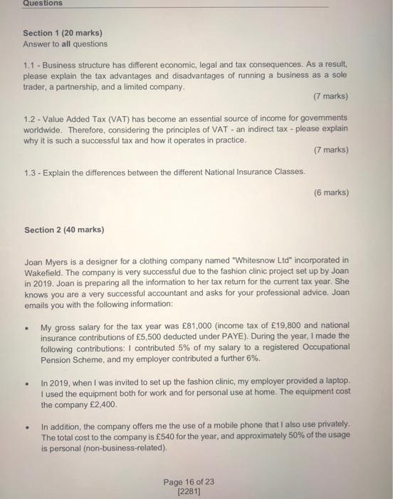 be claimed as tax relief by the employee. If the employee carries