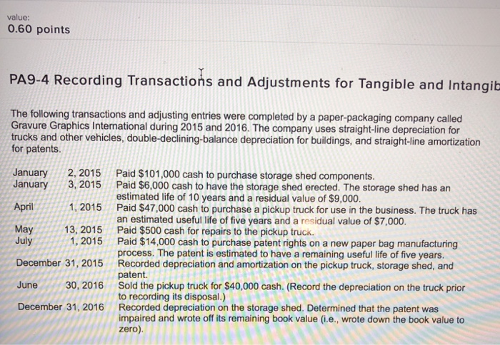 8 10 Record the depreciation on the storage shed for the year.