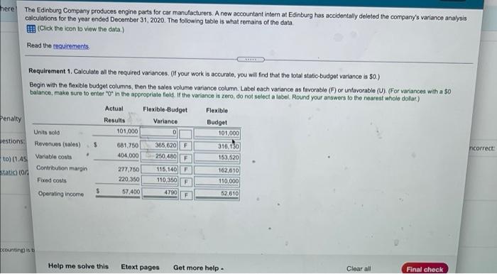 i need help with everything!! how do determine if unfavorable or favorable