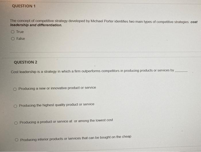  please answer all questions with explanations please QUESTION 1 The concept