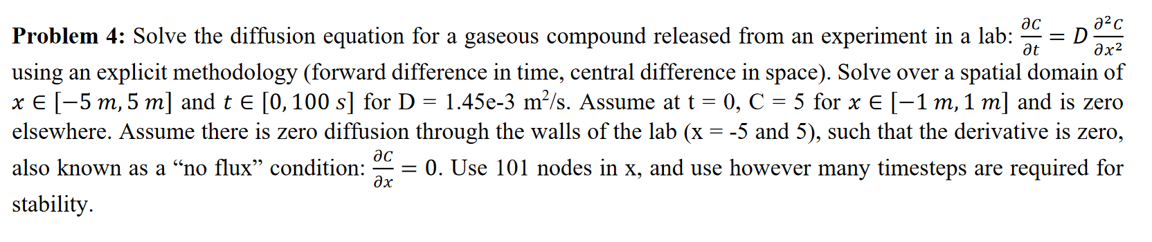 using matlab only a - at 2 = ac 020 Problem 4: