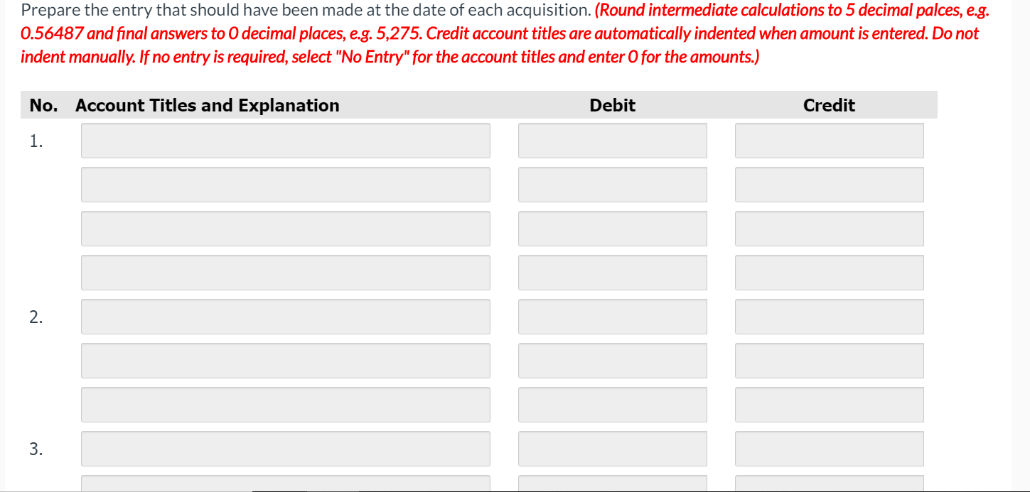 Prepare the entry that should have been made at the date