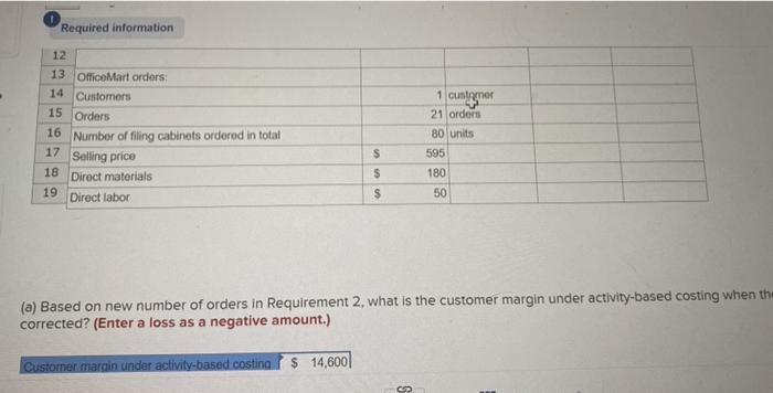 of seling and administrative overhead attributable to processing orders should be changed