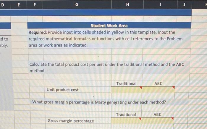 Using Excel to Calculate Gross Margin Percentages 4 PROBLEM 5 Under a