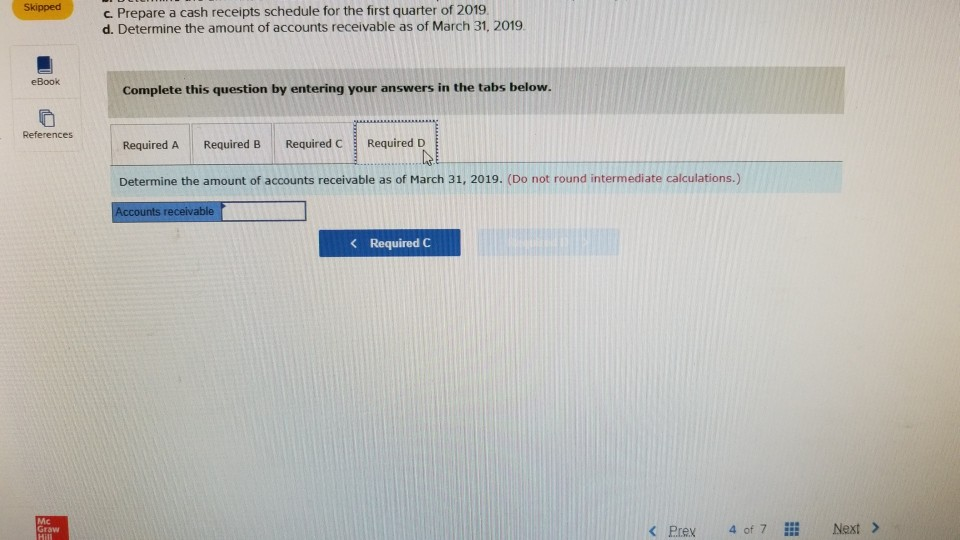 Perez expects sales in January 2019 to total $320.000 and to increase