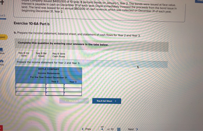 at face value LO 10-3 of 2 [The following information applies to