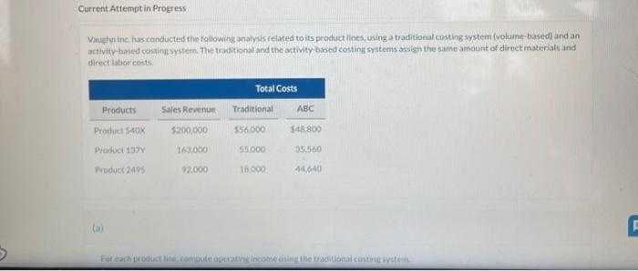 system (volume based) and an activity baied costing syitem. The traditional and