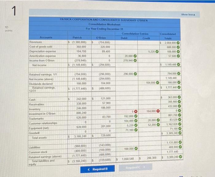 outstanding common stock on January 1 for $711,300 in cash. O'Brien reported