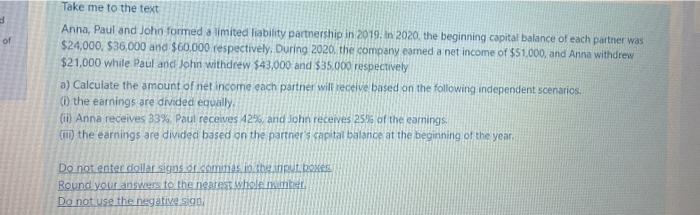 do it asap please Take me to the text or Anna, Paul