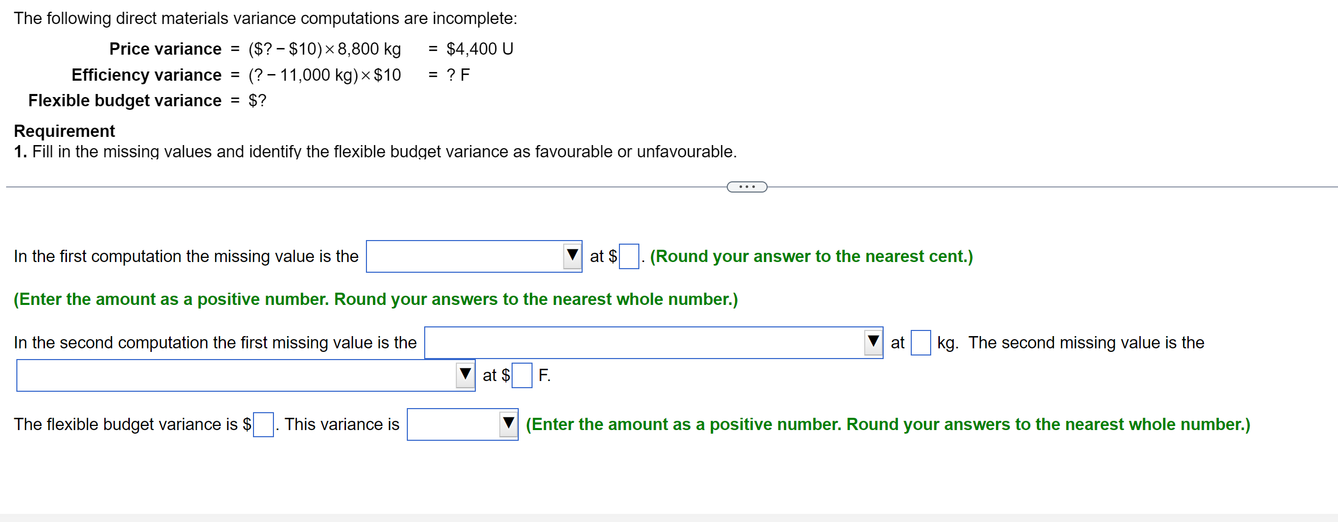  \\( \\mathrm{kg} \\). The second missing value is the The following