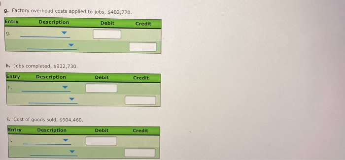 Co. uses a job order cost system. The following data summarize the