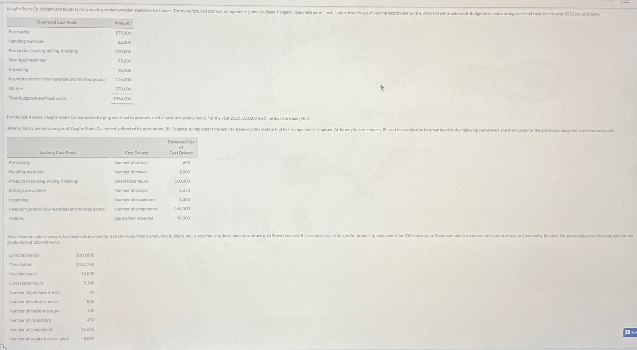  Compute the predetermined overhead rate using traditional costing with machine hours