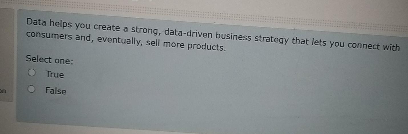 Data helps you create a strong, data-driven business strategy that lets