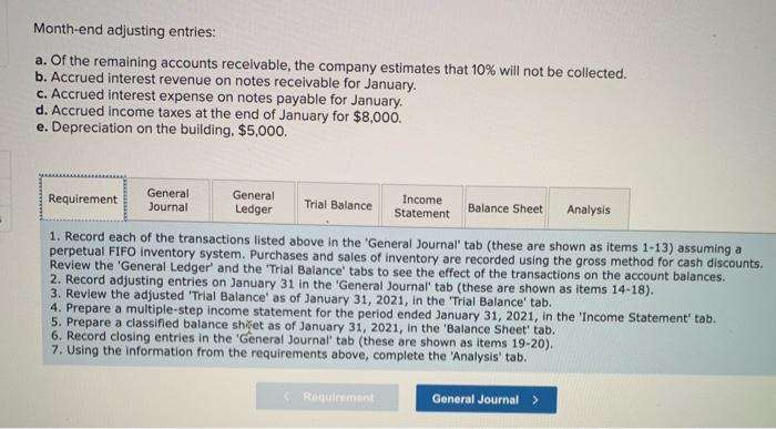 general ledger of Tripley Company included the following account balances: Accounts Debit