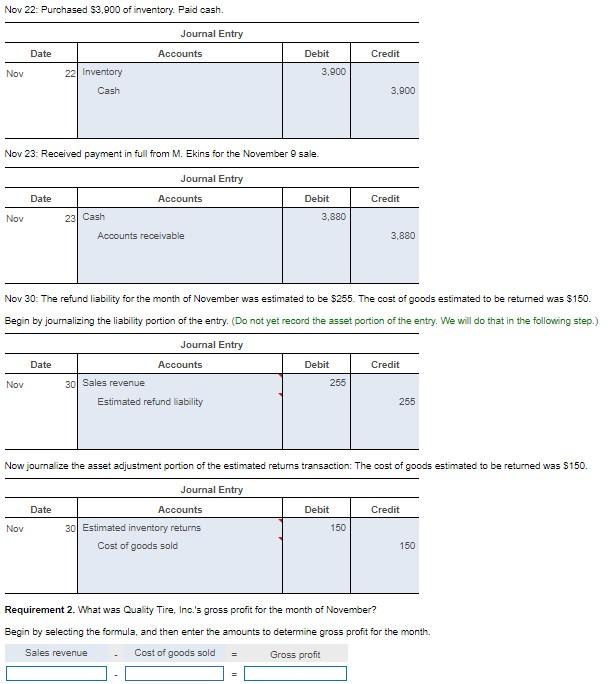 method is used. (Record debits first, then credits. Exclude explanations from any