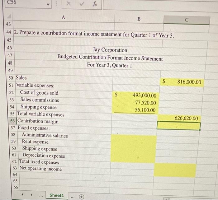 Quarter 1 of Year 3: 4 Sales in units 17,000 5 Sales
