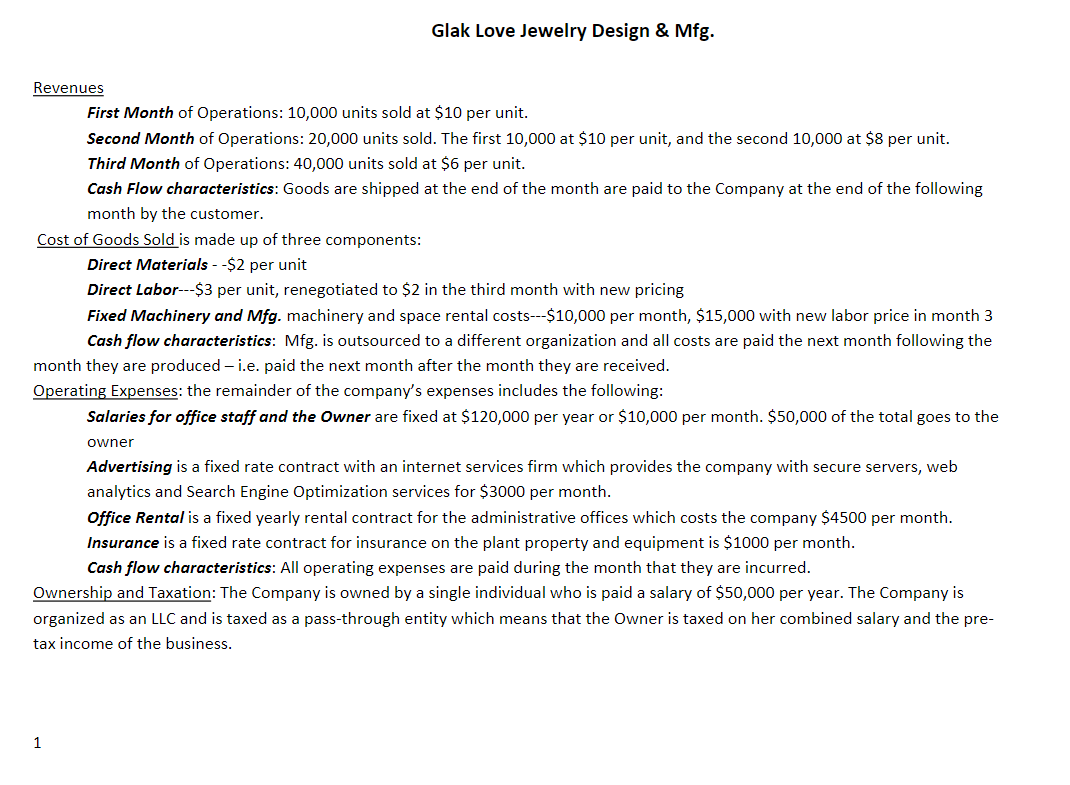  Appendix Continued: Calculate for the Third Month: Current Assets Current Liabilities