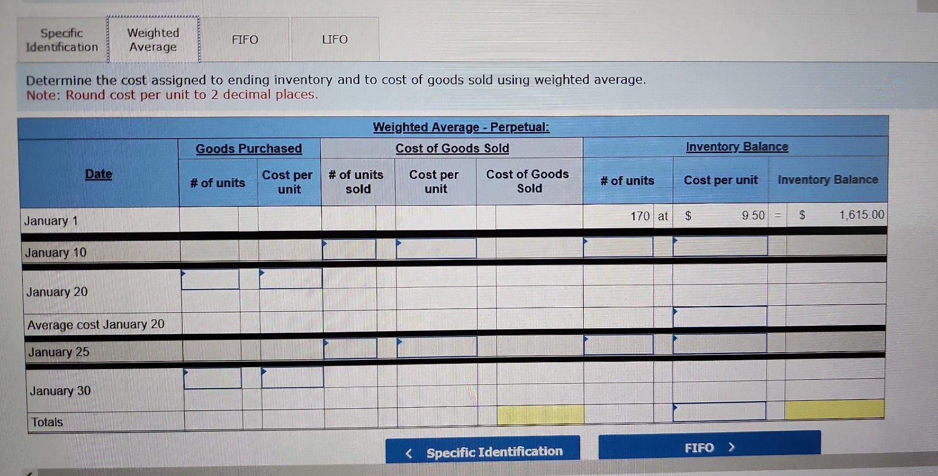 information for the Exercises 3-7 below. (Algo) [The following information applies to