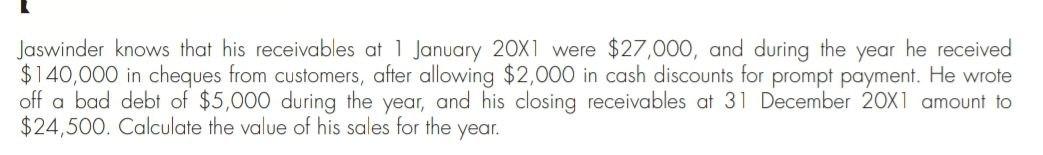 I need the answer as soon as possible Jaswinder knows that his