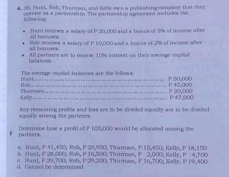 this is the sample format for the solution . 4.36. Hunt,