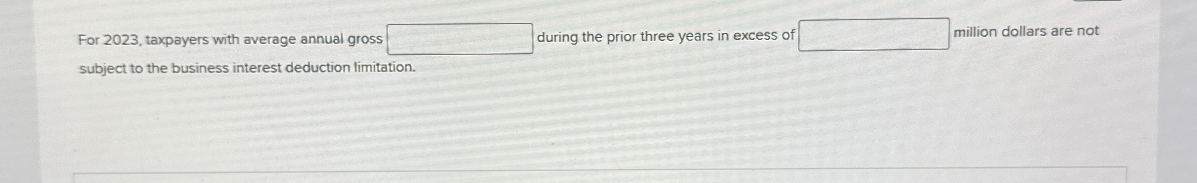  For 2023, taxpayers with average annual gross Juring the prior three