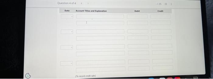 in During september, the following tomsetiant occurred Paid freithe er 590 on