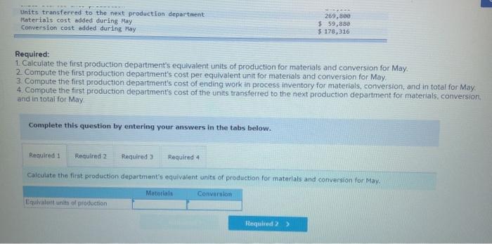 steps carried out in production departments. All of the material that is