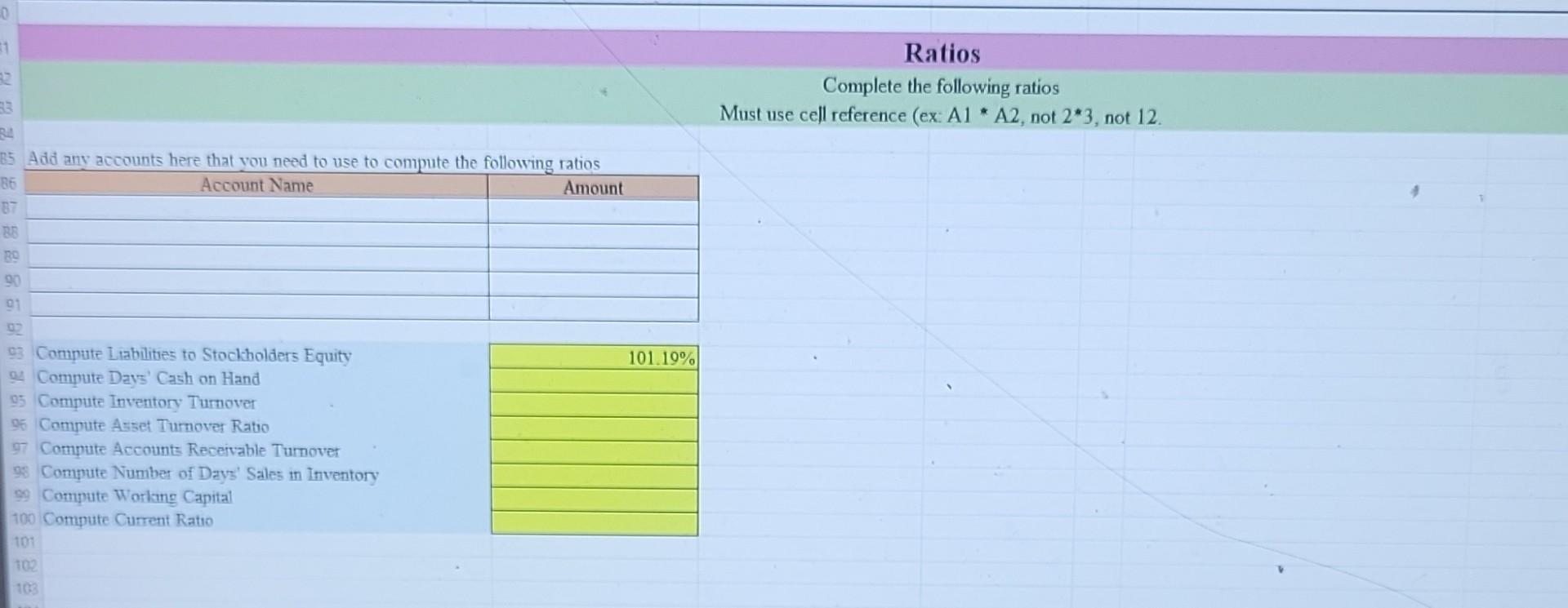 that you need to use to compute the following ratios 8/10/23,18.26 Tesla,
