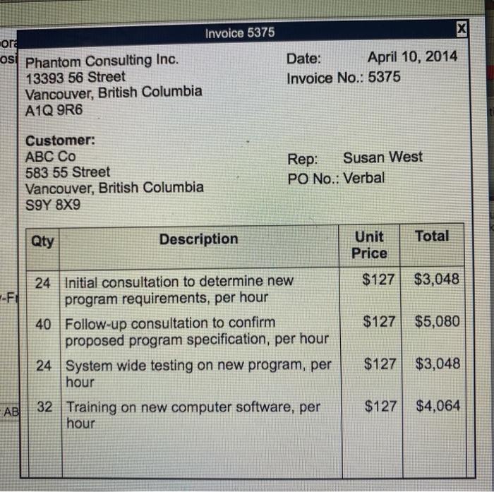 documents are from April Depositsio April 1] Invoice 3295 The Grayson Group