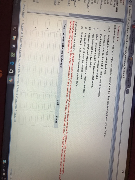 equity, and (c) total assets. Supplies $ 3,000 Revenues Operating expenses 11,000