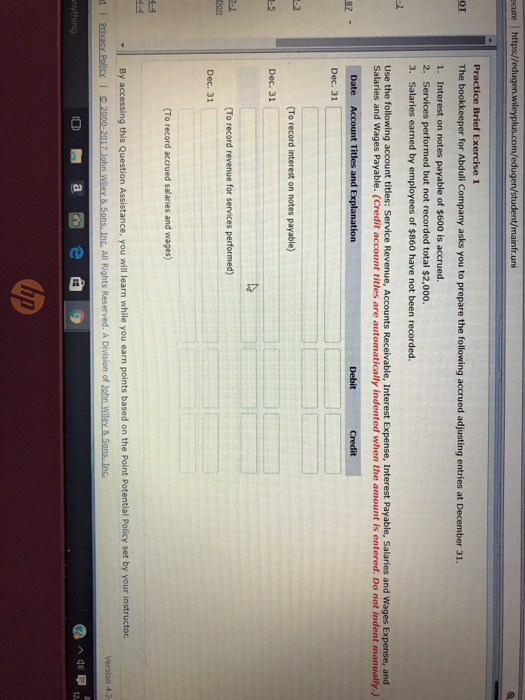 will learn while you earn points based on the Point Potential Policy