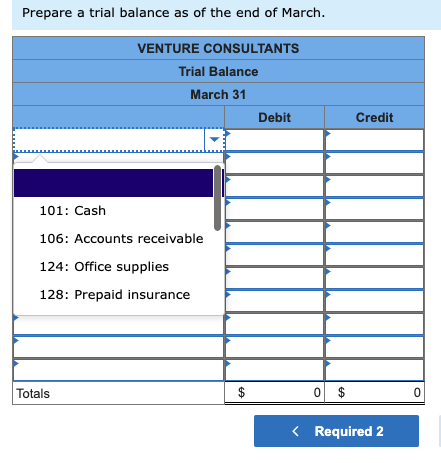 690: Utilities expense Denzel Brooks opened a Web consulting business called Venture