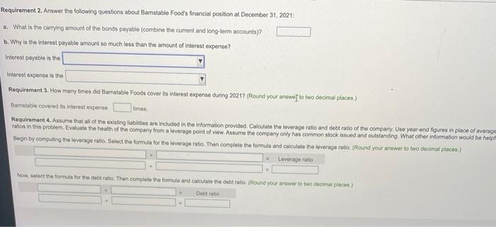 point of view. What other information would bo helpful in making your