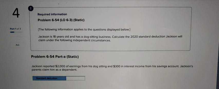  its all one question using year 2020. 4 Required information Problem