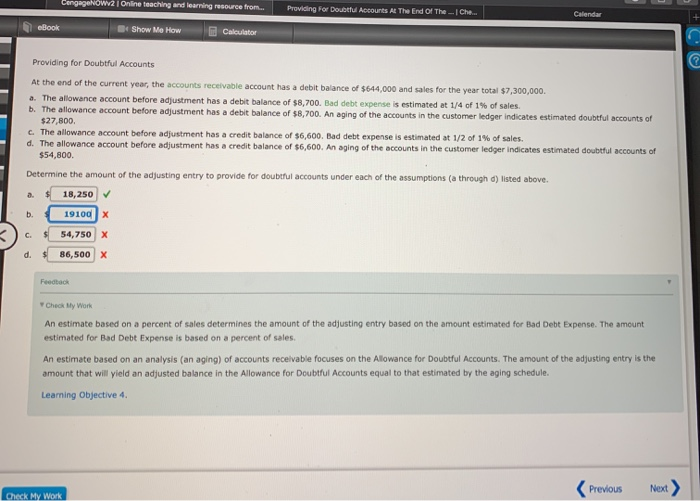  UW. Online Teaching and learning Resource from... Providing For Doubtful Accounts
