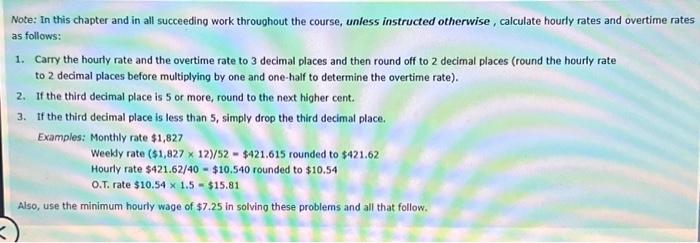  help please! Note: In this chapter and in all succeeding work