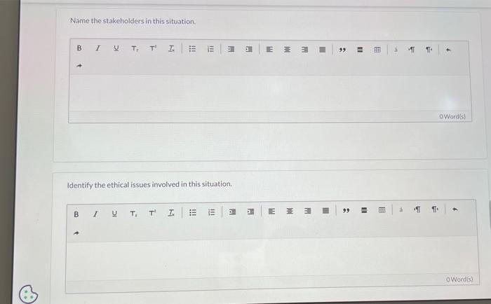 in this situation. Consider the possible alternative actions for Ronnic. What would