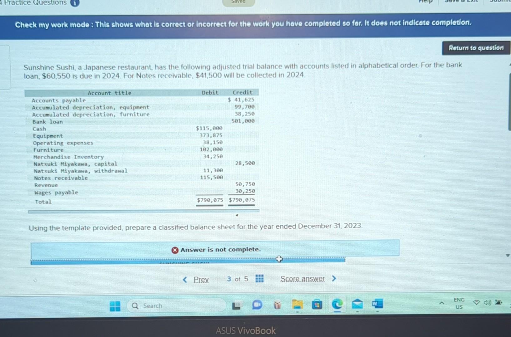  Check my work mode : This shows what is correct or
