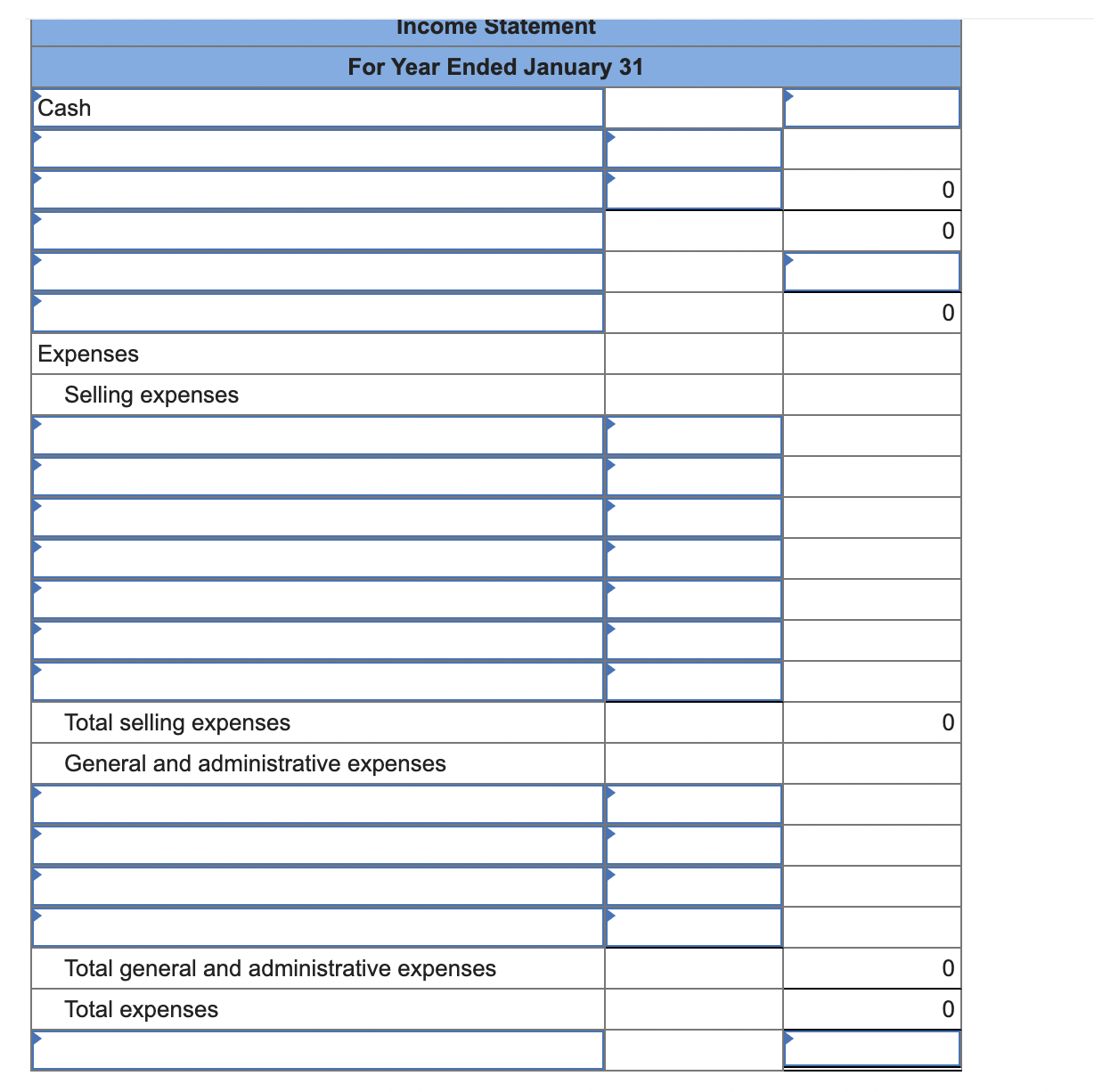 How do I solve ? Required information Use the following information for