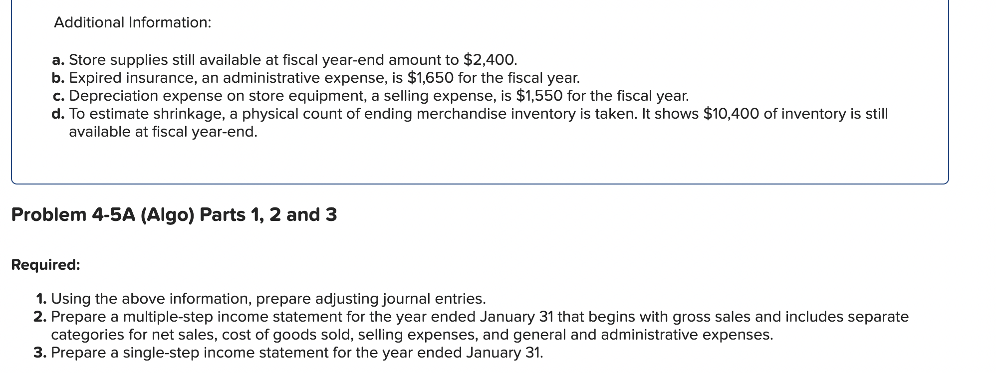 Allied Merchandisers was organized on May 1. Macy Company is a major
