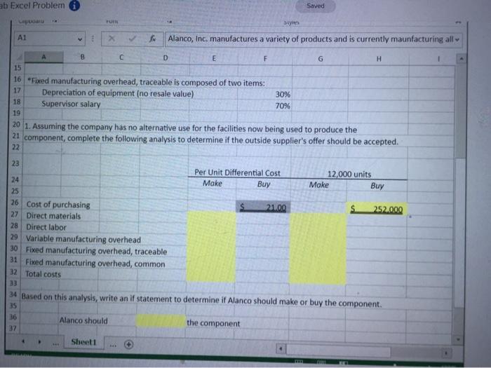 for this practice problem. 2 5 10 FILE Prepare a make or