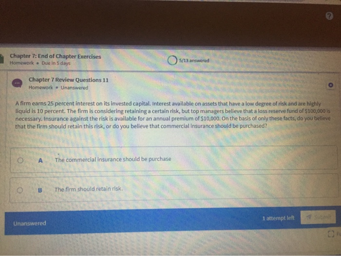 Hn Chapter 7: End of Chapter Exercises Homework . Due in 5