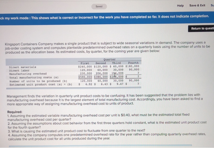  Saved Help Save & Exit Su eck my work mode: This